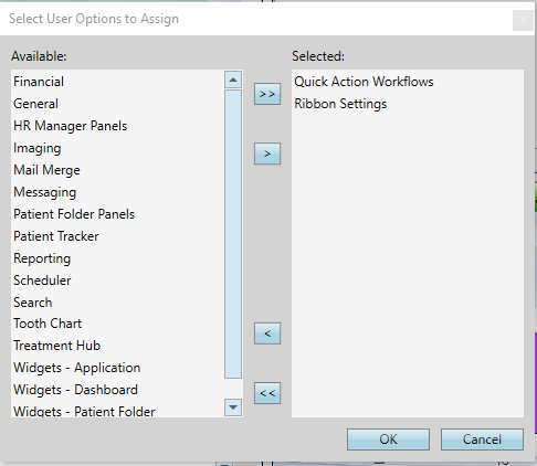 Assign User Options